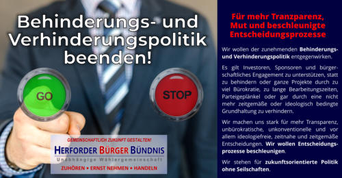 © Copyright by HERFORDER BÜRGER BÜNDNIS (UWG HBB)